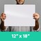 Flipside Products Large Dry Erase White Boards, Classroom Pack, Single-Sided Lapboard For Class, Reusable For Group Participation - 12 Pack